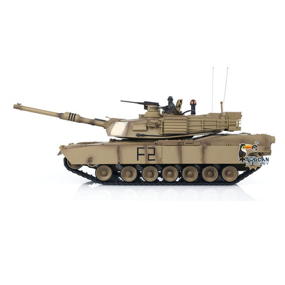 Henglong 1/16 7.0 USA M1A2 Abrams RTR RC Tank Model FPV 3918 Barrel Recoil 360Degrees Turret Steel Gearbox Plastic Chassis