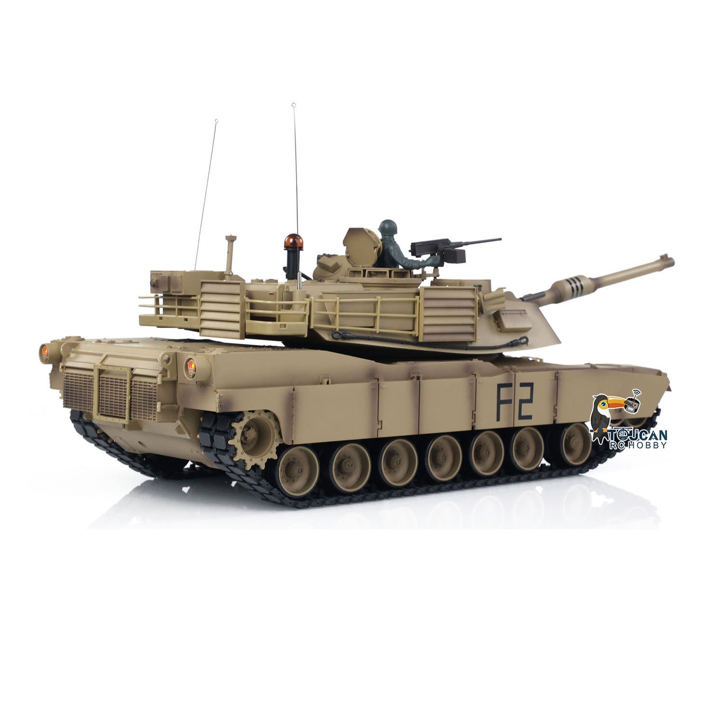 1/16 7.0 2.4Ghz Henglong Plastic M1A2 Abrams RTR RC Tank 3918 W/ 360Degrees Turret Motherboard Speaker IR BB Shooting Unit