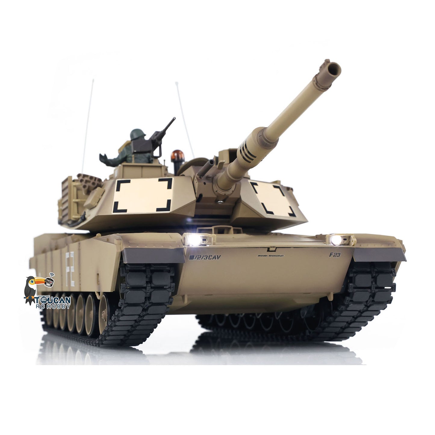 US STOCK 2.4Ghz Henglong 1:16 Scale 7.0 Plastic Version M1A2 Abrams RTR RC Tank 3918 Model BB Infrared Battery USB Charger