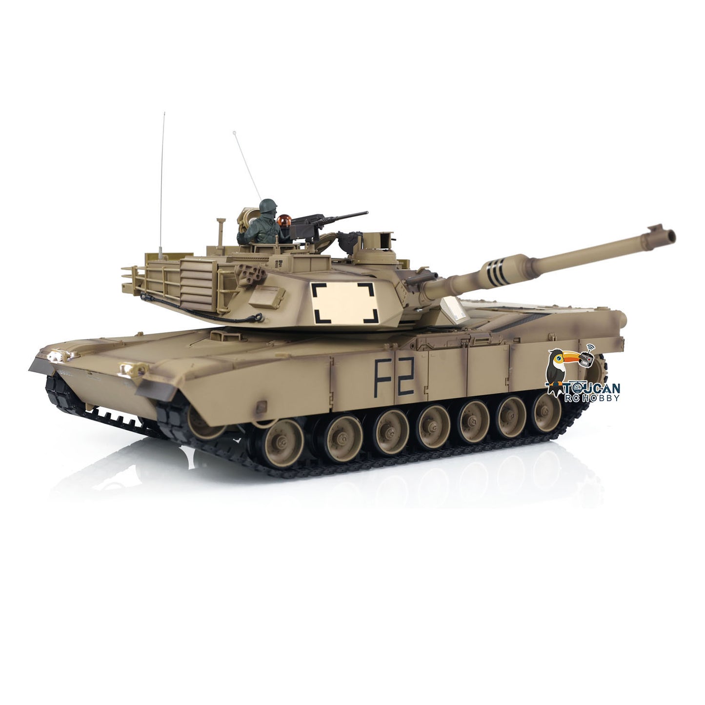 Henglong 1/16 7.0 USA M1A2 Abrams RTR RC Tank Model FPV 3918 Barrel Recoil 360Degrees Turret Steel Gearbox Plastic Chassis