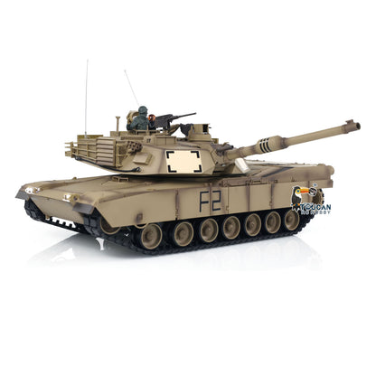 Henglong 1/16 7.0 USA M1A2 Abrams RTR RC Tank Model FPV 3918 Barrel Recoil 360Degrees Turret Steel Gearbox Plastic Chassis