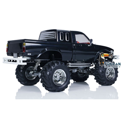 US STOCK HG 1/10 Scale RC Pickup Model 4X4 Rally Car Series Car Racing Crawler 2.4Ghz RTR Black ESC Motor Servo Battery Radio sys