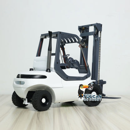 1/14 Hydraulic RC Forklift Wheeled Transfer Car Metal Construction Vehicles