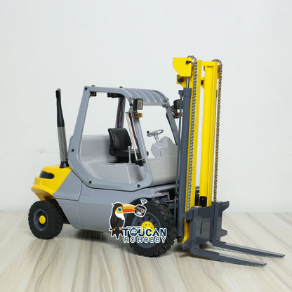 1/14 Hydraulic RC Forklift Wheeled Transfer Car Metal Construction Vehicles