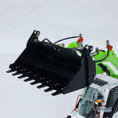 LESU 1/14 RC Hydraulic Car Aoue LT5 Skid-Steer Loader RTR Simulation Construction Vehicle Model Radio Battery Light Sound