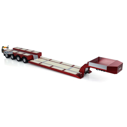 1/14  DG-999 4 Axles RC Heavy Trailer Painted  CNC Gooseneck Trailers for Remote Controlled Tractor Truck Hobby Model