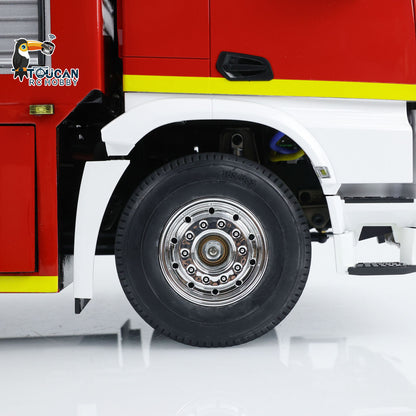 1/14 RC Fire Fighting Truck 4x2 Electric Car Wireless Control Fire Vehicle Assembled and Painted Model Water Spray