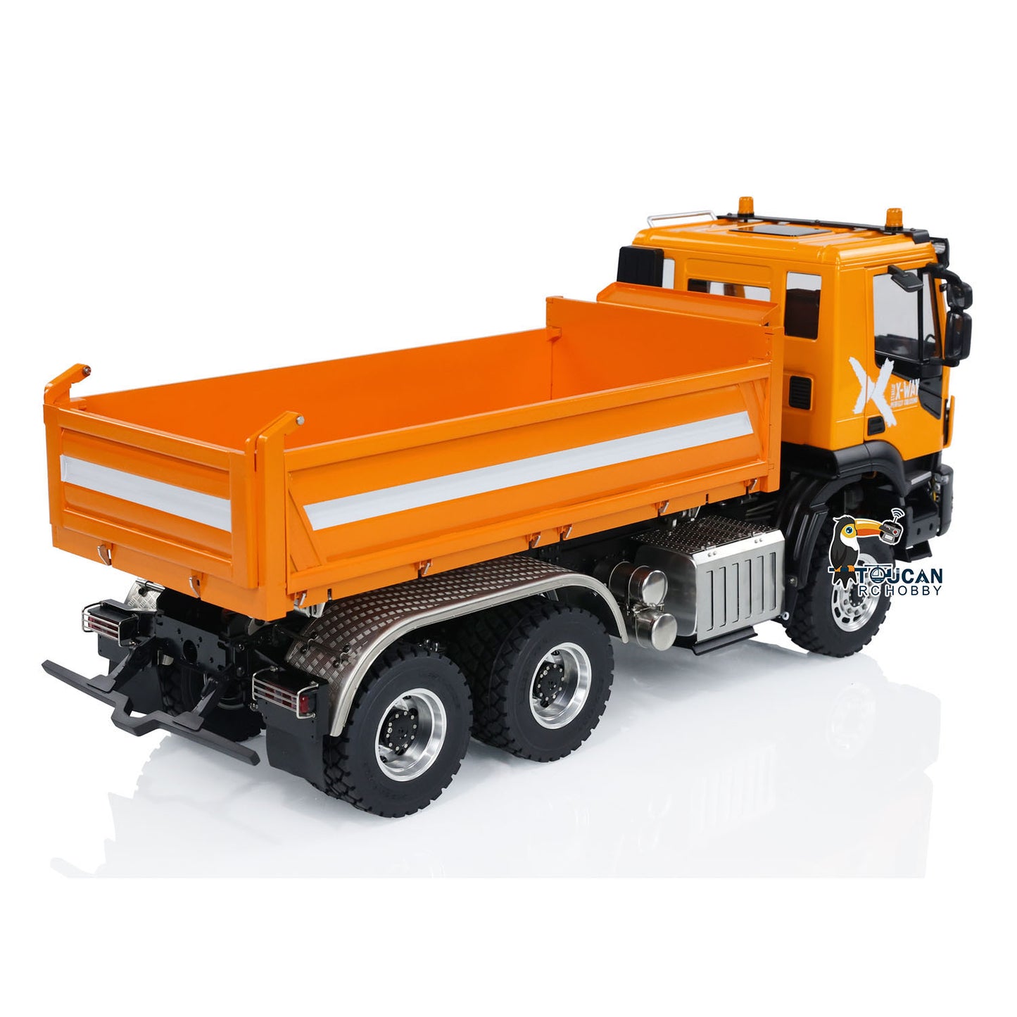 IN STOCK Customized LESU Metal 6x6 1/14 RC Hydraulic Equipment Dumper Car 3-way Radio Controlled Dump Truck Construction Vehicle DIY Model