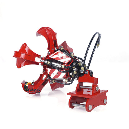 LESU 1/14 RC Metal Hydraulic Aoue ET30H Wheeled Painted Excavator Heavy Ripper Hydraulic Crusher fork Bucket B