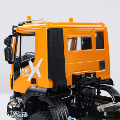 IN STOCK Customized LESU Metal 6x6 1/14 RC Hydraulic Equipment Dumper Car 3-way Radio Controlled Dump Truck Construction Vehicle DIY Model