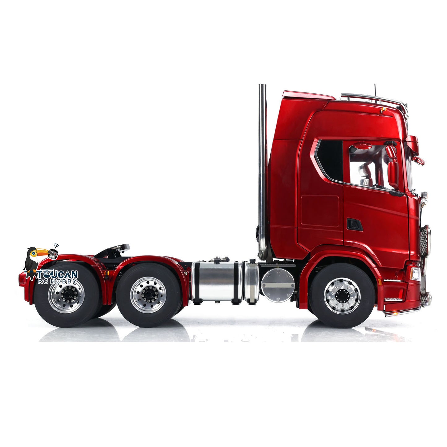 LESU 1/14 RC Tractor Truck 6*6 770S Metal Chassis Light Sound Smoke Differential Lock Axles 2-Speed Assembled