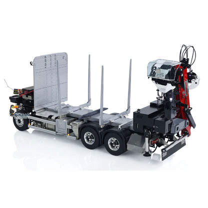 LESU 1/14 Metal RC Logging Truck Hydraulic Crane Tractor Lorry W/O FH16 Cabin 2-Speed Gearbox Hydraulic System Painted Assembled