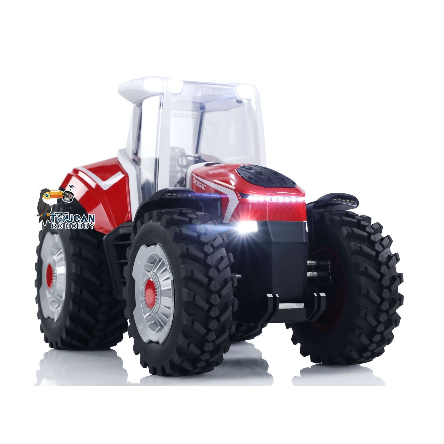 CROSSRC 1/8 RC Tractor TL4 Iron Bull Remote Control Model Car Light Motor ESC TWO-Speed Simulation Vehicle Hobby Model DIY