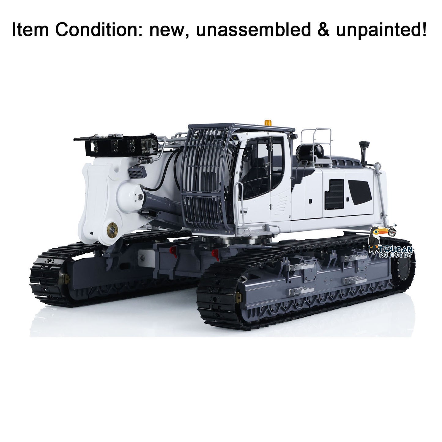 LESU Metal 1/14 RC Full Hydraulic Excavator LR960 KIT DIY Demolition Arm Model Light Unassembled Unpainted Emulated Hobby Car