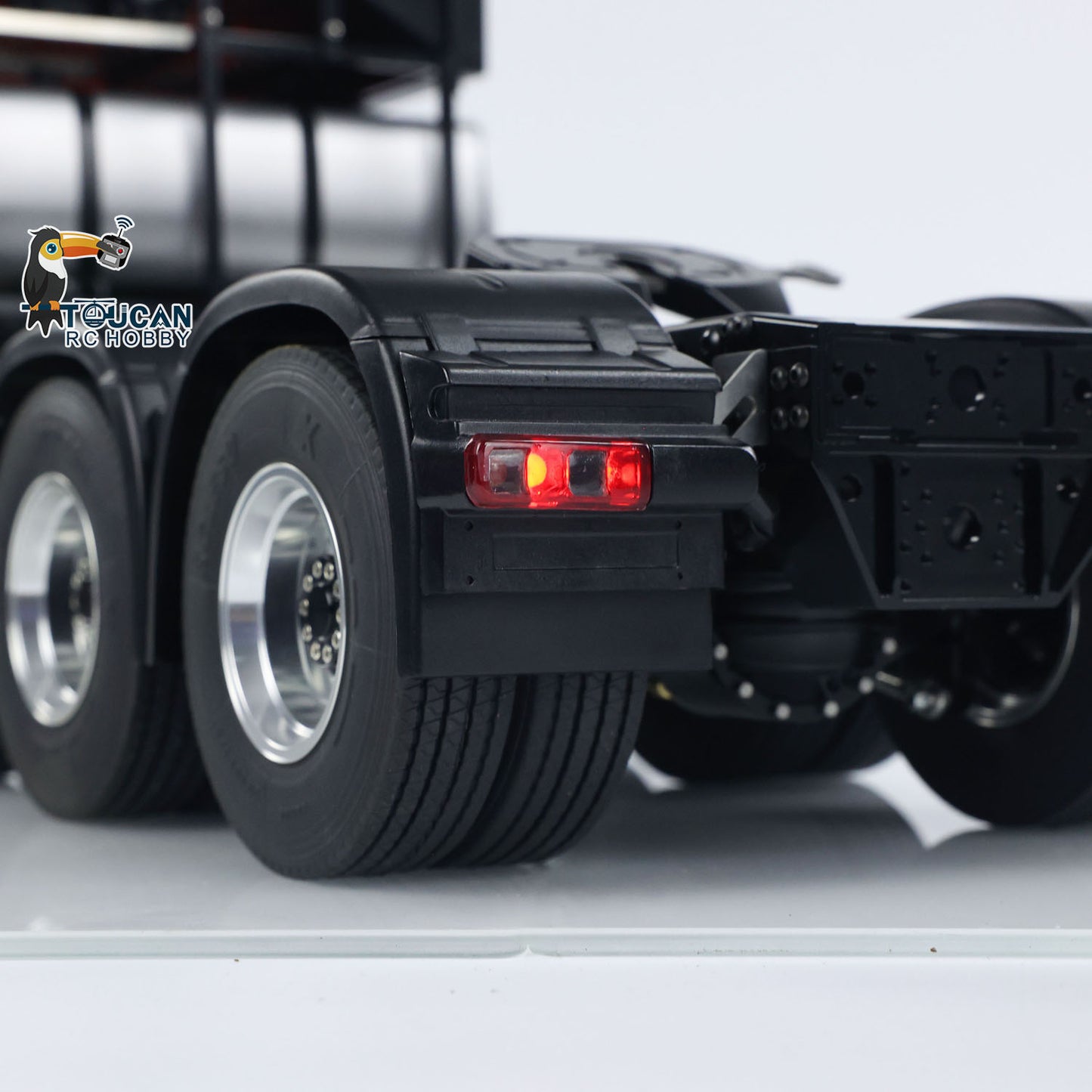 IN STOCK Customized LESU 1/14 8x8 RC Tractor Truck W/ Metal Equipment Rack Sound Light System Front Hook for 3363 1851 Radio Control Emulated Cars