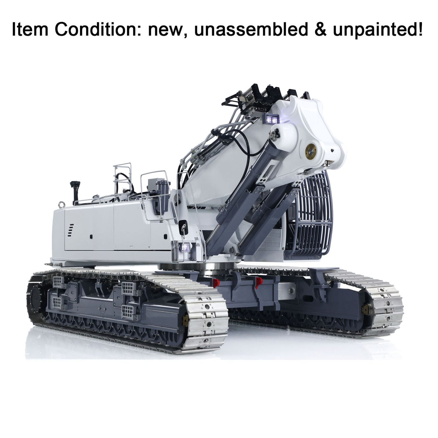 LESU 1/14 RC Full Hydraulic Excavator LR960 KIT DIY Demolition Digging Arm Model 2 Type Arms 13CH Valve Unassembled Unpainted