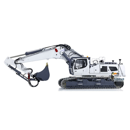 LESU 1/14 RC Heavy Full Hydraulic Demolition Excavator Aoue LR960 XE Two Type Digging Arms RTR Model Digger Construction Car