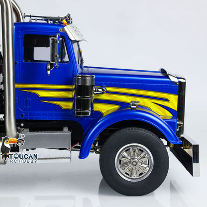 RC Tractor Truck 6x6 Metal Chassis RTR 56344 for TAMIYA 1/14 Sound Light 68*32*20 (CM) 2-speed Gearbox PL18EV Lite