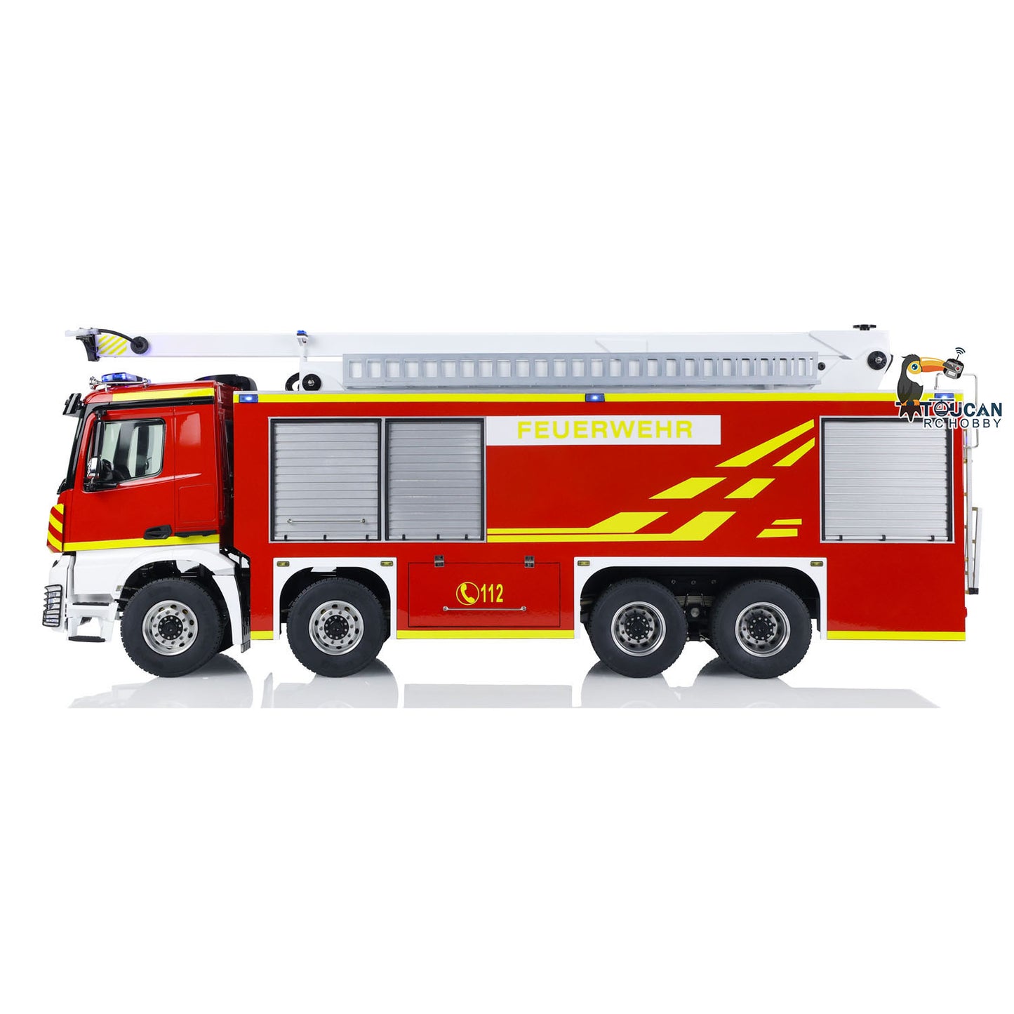 8x4 1/14 Metal Chassis RC Snozzle High-reach Extendable Turret Fire Truck Car PNP Vehicle Hobby Model 3363 MAN SC VO ST8 Remote