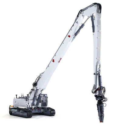 Heavy Machine 1/14 RC Full Hydraulic Demolition Excavator LESU Aoue LR960 Finished Digger Model PNP Pump 13CH Valve Demolition Arm