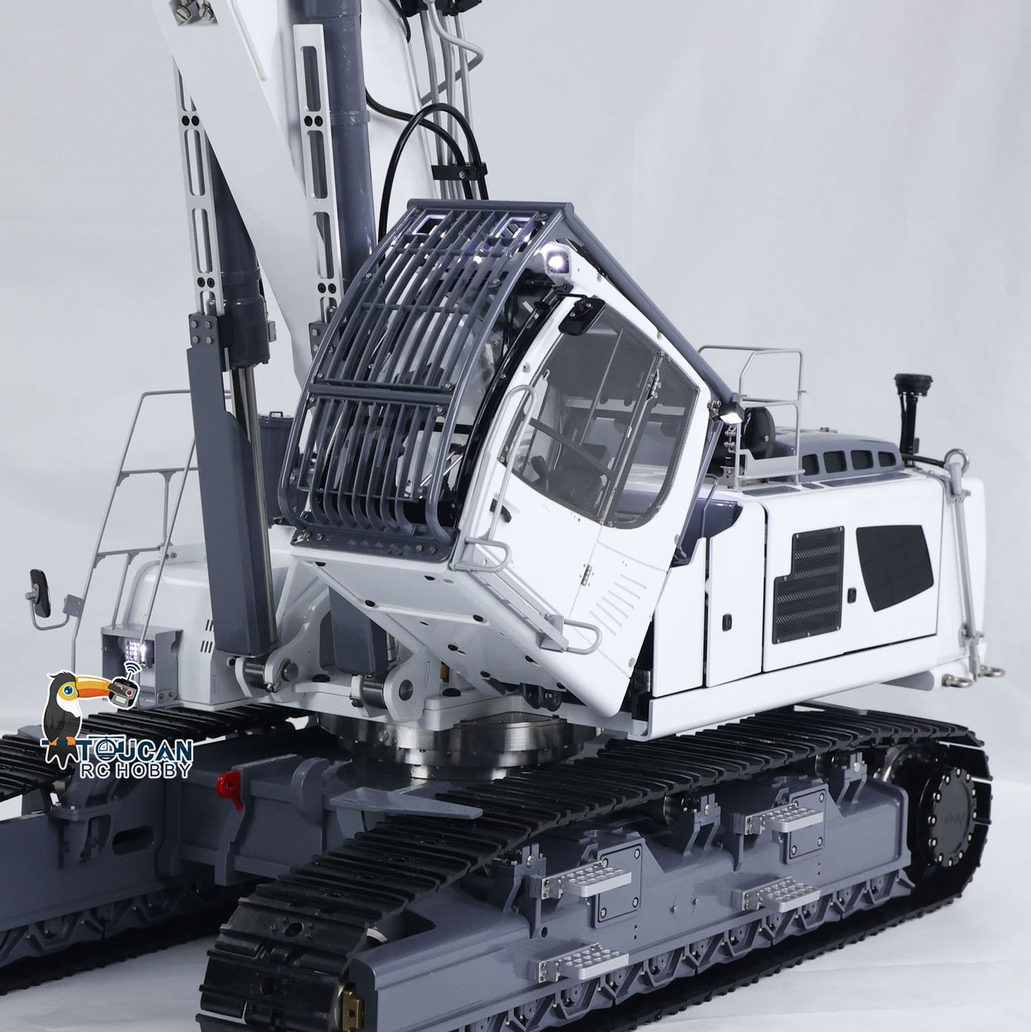 Heavy Machine 1/14 RC Full Hydraulic Demolition Excavator LESU Aoue LR960 Finished Digger Model PNP Pump 13CH Valve Demolition Arm