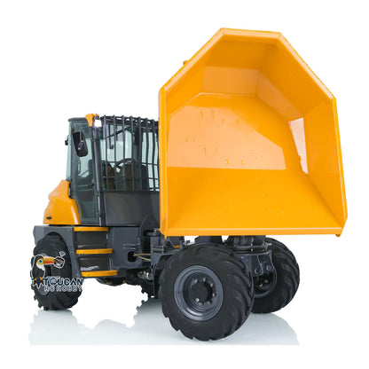 LESU 1/14 4X4 Painted AOUE 6MDX Metal Articulated Remote Controlled Hydraulic Dumper Truck Tipper Car ESC PNP Motor