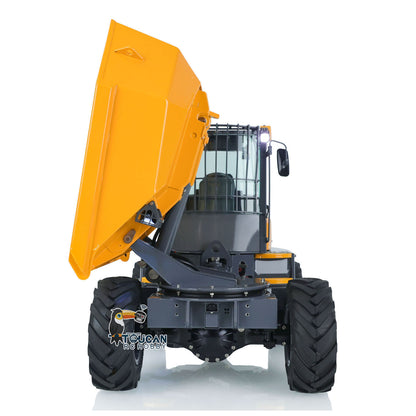 LESU 1/14 4X4 Painted AOUE 6MDX Metal Articulated Remote Controlled Hydraulic Dumper Truck Tipper Car ESC PNP Motor