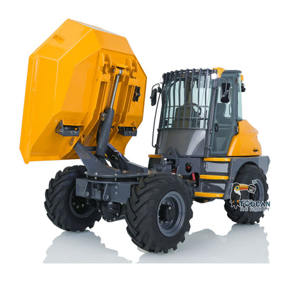 LESU 1/14 Metal Painted RC Remote Controlled Hydraulic Articulated Dumpers AOUE 6MDX Ready To Run Motor ESC Light System