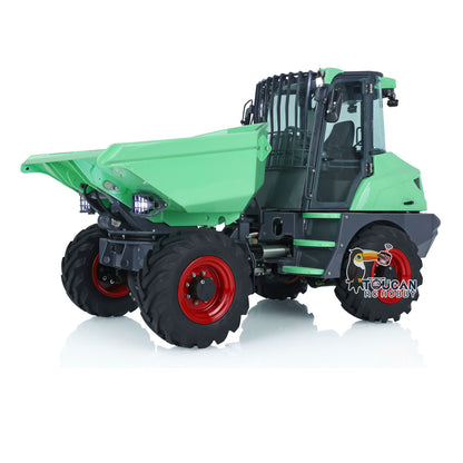 LESU 1/14 Metal Painted RC Remote Controlled Hydraulic Articulated Dumpers AOUE 6MDX Ready To Run Motor ESC Light System