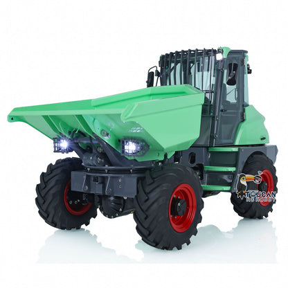 LESU 1/14 Metal Painted RC Remote Controlled Hydraulic Articulated Dumpers AOUE 6MDX Ready To Run Motor ESC Light System