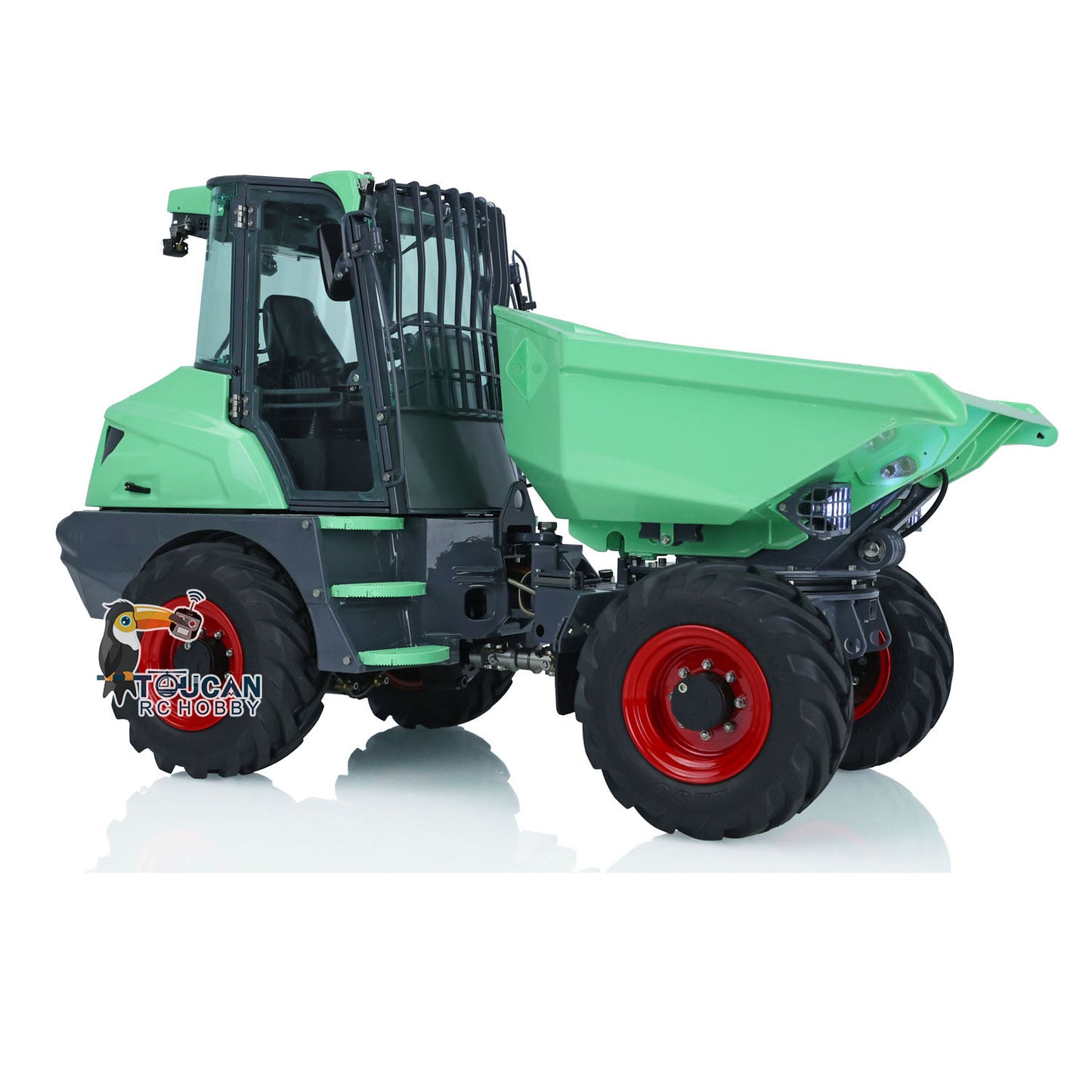 LESU 1/14 Metal Painted RC Remote Controlled Hydraulic Articulated Dumpers AOUE 6MDX Ready To Run Motor ESC Light System