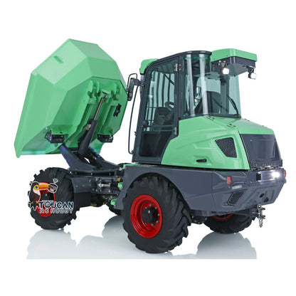 LESU 1/14 Metal Painted RC Remote Controlled Hydraulic Articulated Dumpers AOUE 6MDX Ready To Run Motor ESC Light System