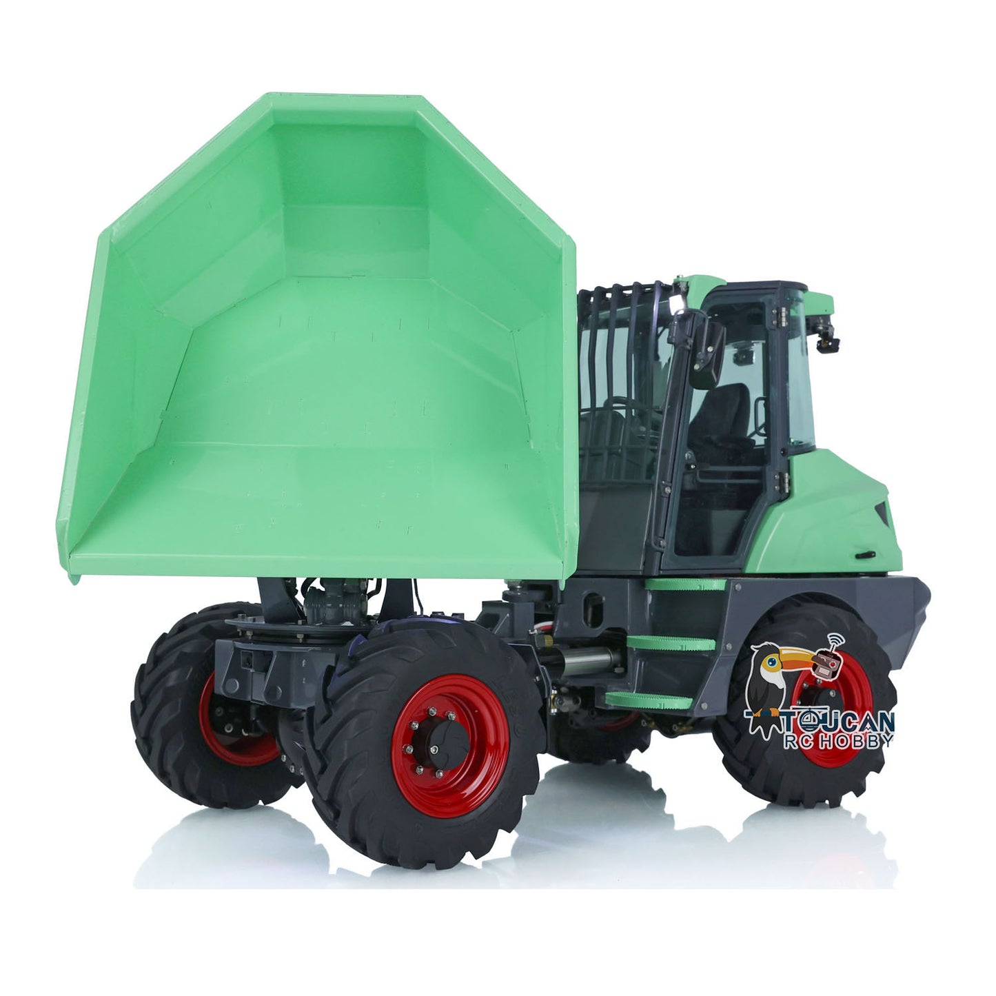 LESU 1/14 Metal Painted RC Remote Controlled Hydraulic Articulated Dumpers AOUE 6MDX Ready To Run Motor ESC Light System