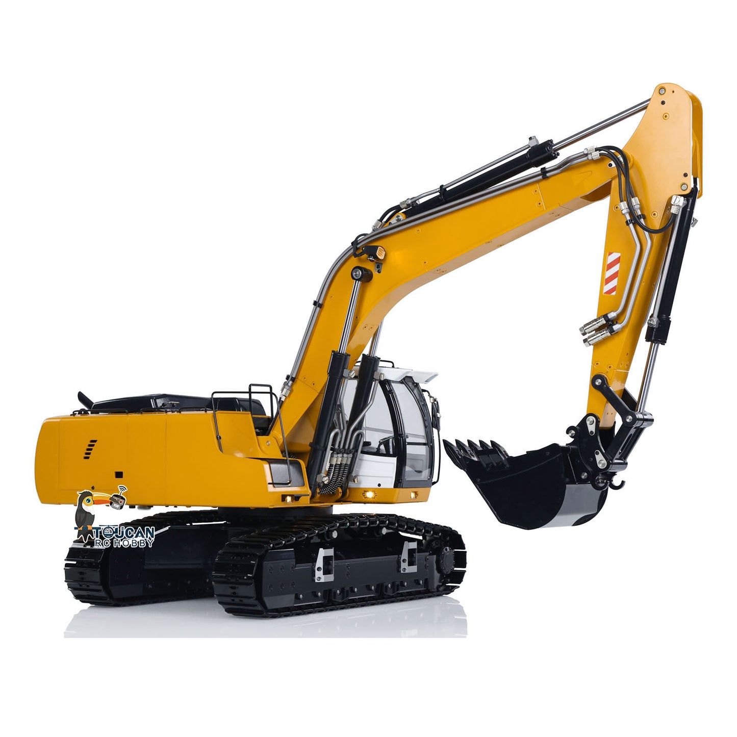 1/14 RC Hydraulic Excavator 946 Digger Clamshell Bucket Ripper Metal Booms Tracks Bucket Rotation Cabin Oil Tube Easter Sale