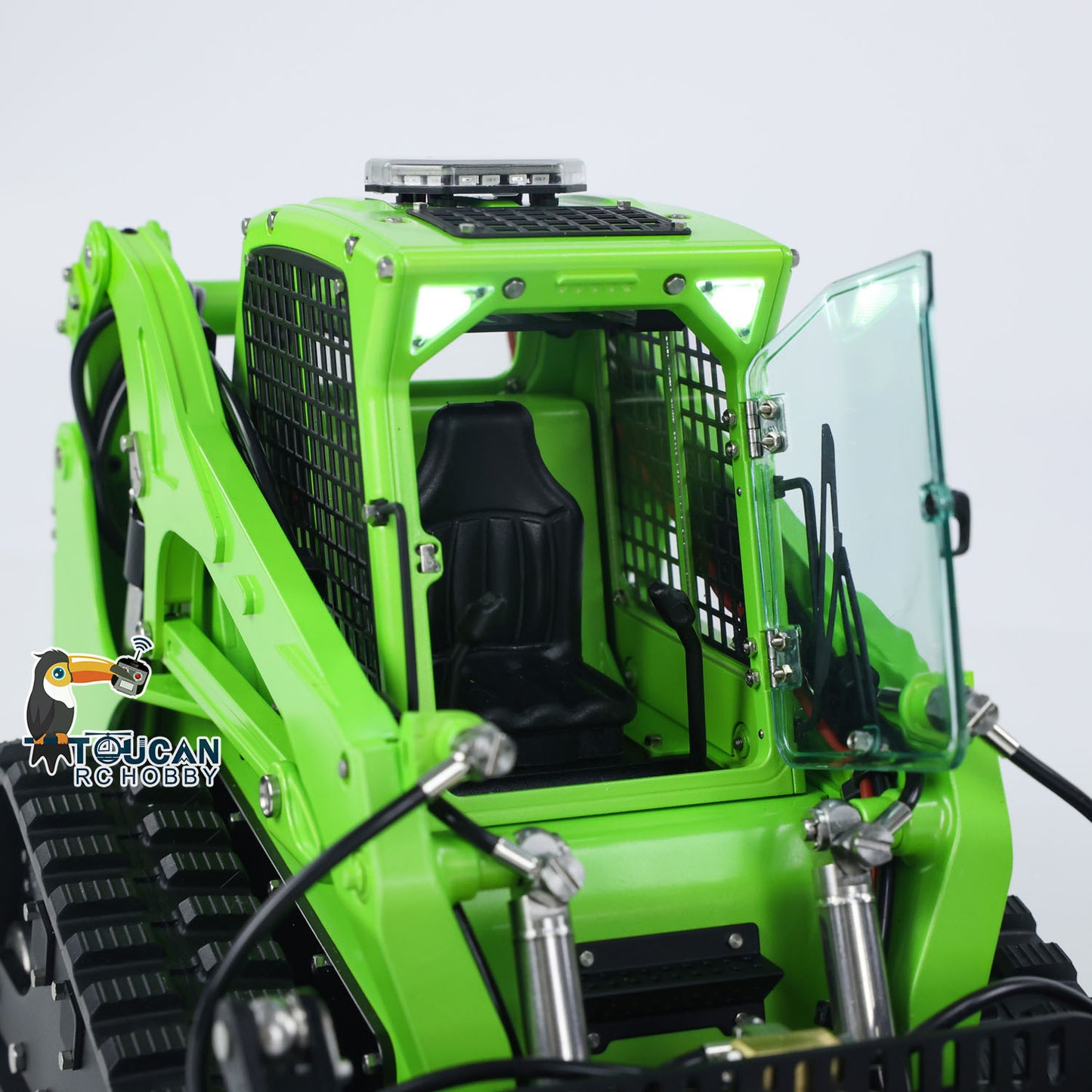 LESU 1/14 Aoue LT5 RC Hydraulic Skid-Steer Loader Electric Cleaner I6S Radio Battery RTR Remote Control Construction Car