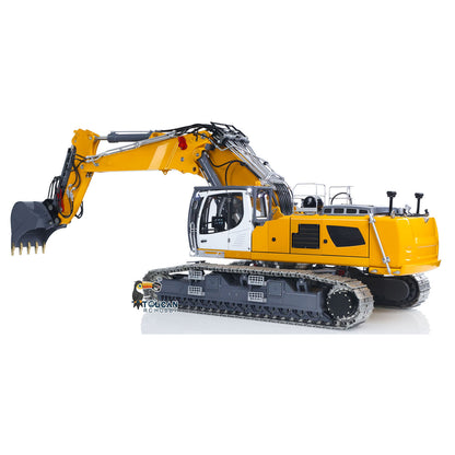 1/14 RC Full Hydraulic Excavator LESU Aoue LR960 Demolition Digging Arm Pump Lights Two Arms Digger 13CH Valve Car Model PNP