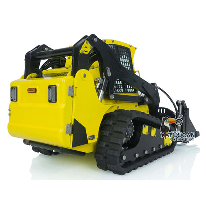 LESU 1/14 Scale Metal Assembled Aoue LT5 Skid-Steer Loader Radio Control Tracked Dozer Blade Openable Bucket Gripper Hay Clamp