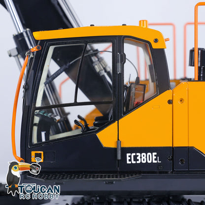 Metal MTMODEL 1/14 2 Arms RC Hydraulic Excavator EC380 Tracked Electric Wireless Control Digger Heavy Machine Vehicles Model