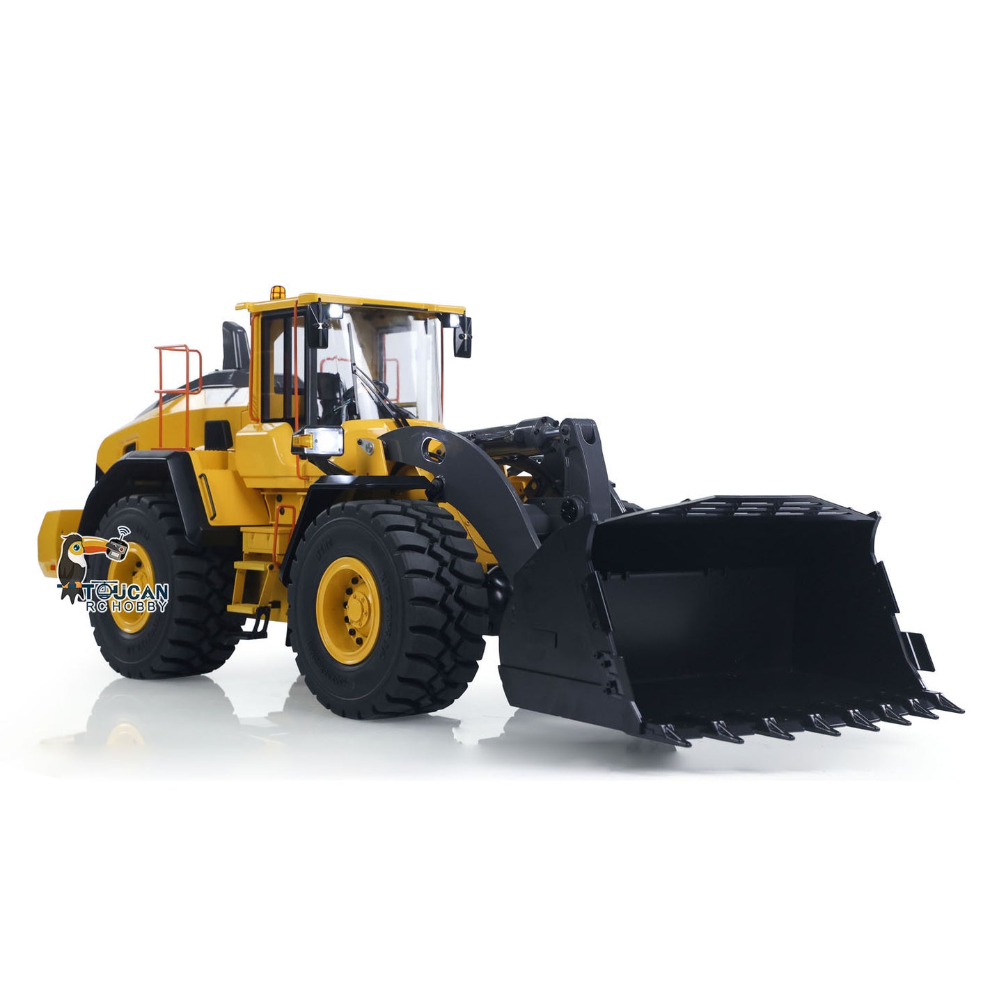 1/14 RC Hydraulic Loader E260L Metal Remote Control Construction Vehicles Flysky ST8 Radio Lock Differential Axle Frok Coupler