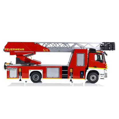 1/14 4X2 Metal Gerabox Axle RC Ladder Truck MAN 3363 770S FMX Fire Truck ST8 Radio Battery 2Speed RTR Emulated Car Hobby Models