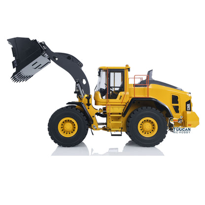 1/14 RC Hydraulic Loader E260L Metal Remote Control Construction Vehicles Flysky ST8 Radio Lock Differential Axle Frok Coupler