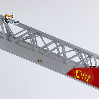 1/14 770S FMX MAN 4X2 Metal Chassis Electric Lift Ladder Truck RC Fire Truck Simulation Vehicle Model ST8 Radio 2Speed LIght Sound