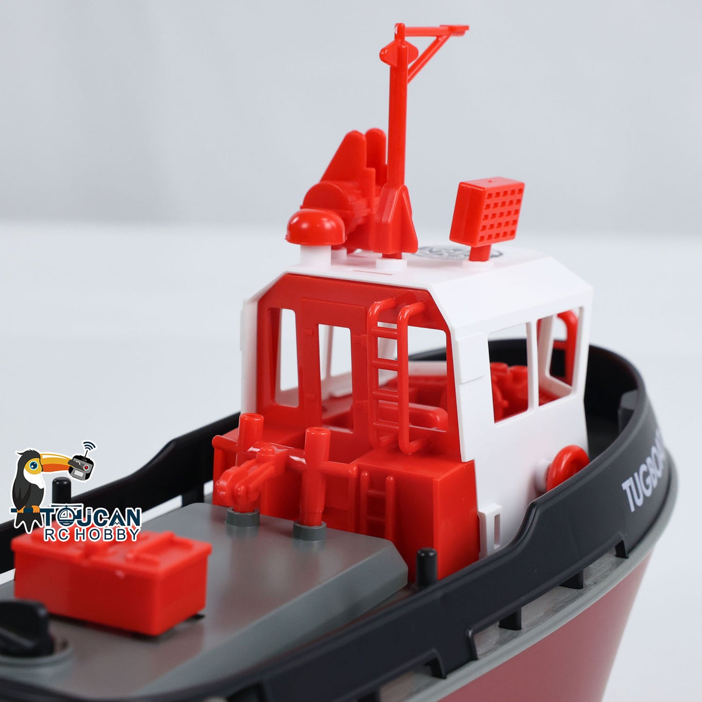 1/72 Heng Long 2.4G Plastic RC Tugboat Remote Control Towboat Powerful Dual Motor Simulation Electric Model RTR 23x10x15cm