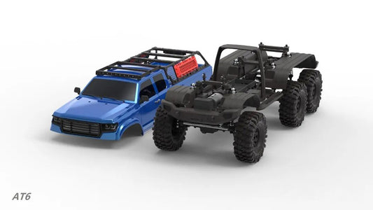 US Stock 1/10 6X6 CROSSRC AT6 RC Off-Road Vehicles Electric Cars 6WD Remote Control Car Hobby Model