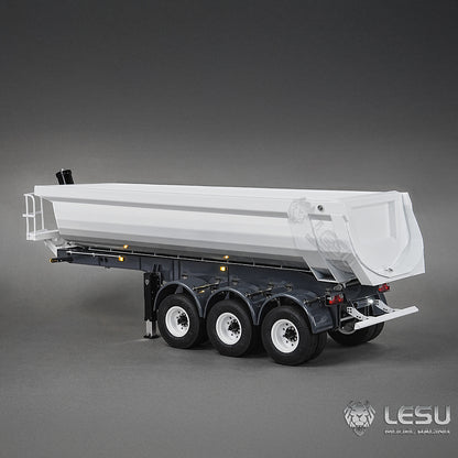 Metal LESU 3Axles 1/14 Hydraulic Dump Trailer A0045 for RC Tractor Truck Vehicle Model DIY TAMIYA Unassembled Unpainted