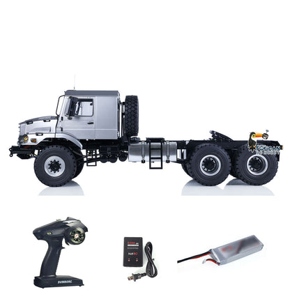 JDModel 1/14 Scale 6x6 RC Off-road Tractor Truck Remote Controlled Car Differential Axles Light Sound System RTR Ver