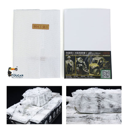 Soldier Camouflage Net for Henglong 1/16 RC Panzer Radio Control Tank 3838 USA M26 Model Tiger I DIY Car Bulldog 3839