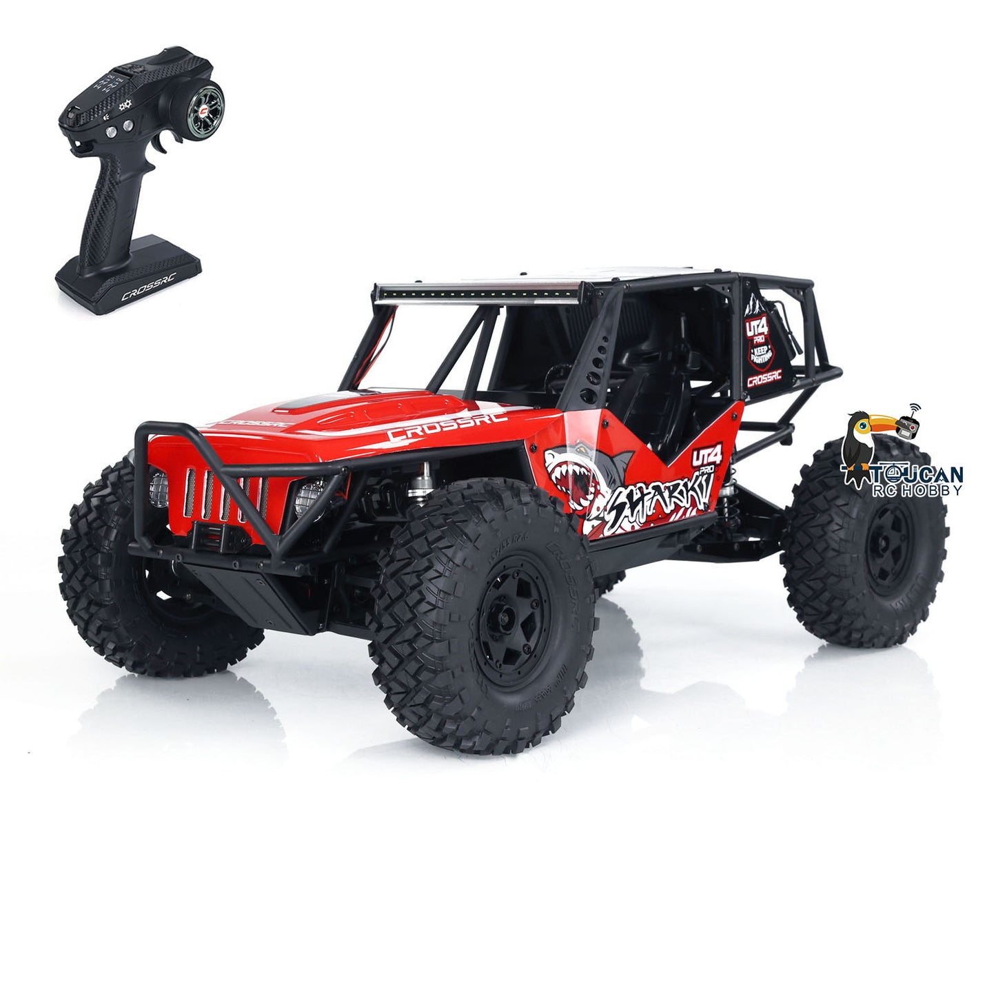 1/7 CROSS RC Rock Crawler 2024 UT4 Pro Tiger Shark Off-road Truck Lights Two-speed Transmission Assembled and Painted