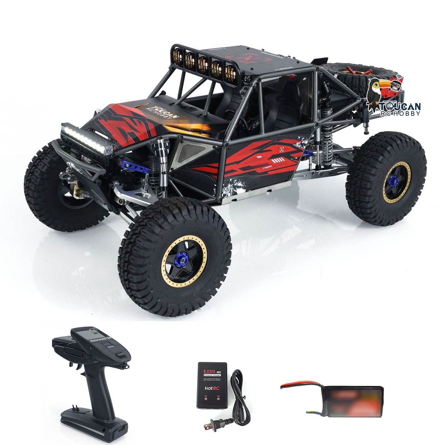 Capo U4 Queen CD1582X 1/8 RC Crawler Car 2 Speeds Remote Control Racing Vehicles Model RTR ESC Servo Motor with DIY Accessories