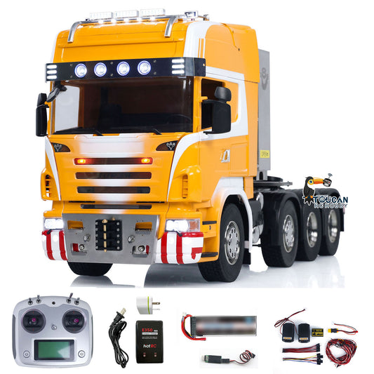 1/14 8x8 RC Tractor Truck RTR R620 Metal Remote Control Cars 3-Speed Transmission Assembled and Painted ESC Servos